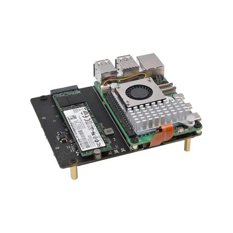X1006 Raspberry Pi 5 PCIe a 2,5 SATA y M.2 KEY-B 2280 SSD/HDD doble SATA (no arranque desde SATA/SSD - imagen 2