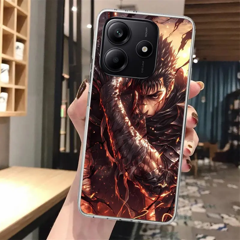 G-Guts b-bererks-funda de teléfono de silicona de Anime para Xiaomi Redmi Note 14 14S 13 12S 11 Pro Plus 11S 10 10S 11T 11E 4G 5G Soft Cove - imagen 3