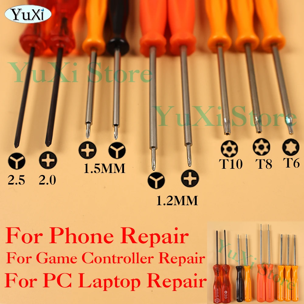 1 Juego de herramientas de destornillador para Xbox One 360 PS5 PS4 PSP Torx T6 T8 T10 destornillador de seguridad herramientas de apertura de reparación de agujeros de palanca - imagen 3