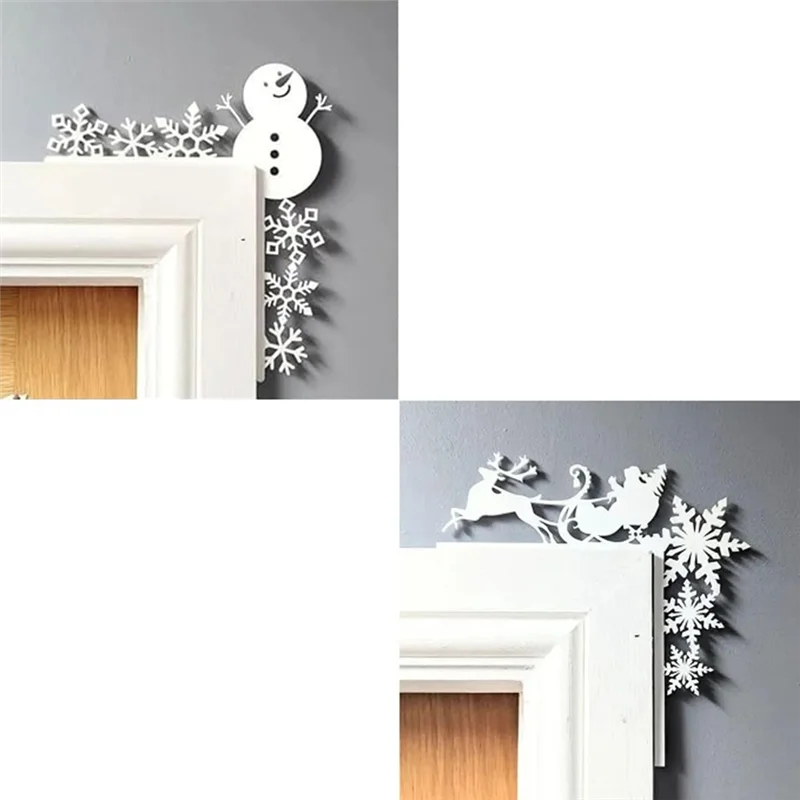 Decoración de pared navideña de Metal Superior, interesante decoración del hogar, letrero colgante de pared de Navidad, decoración del hogar