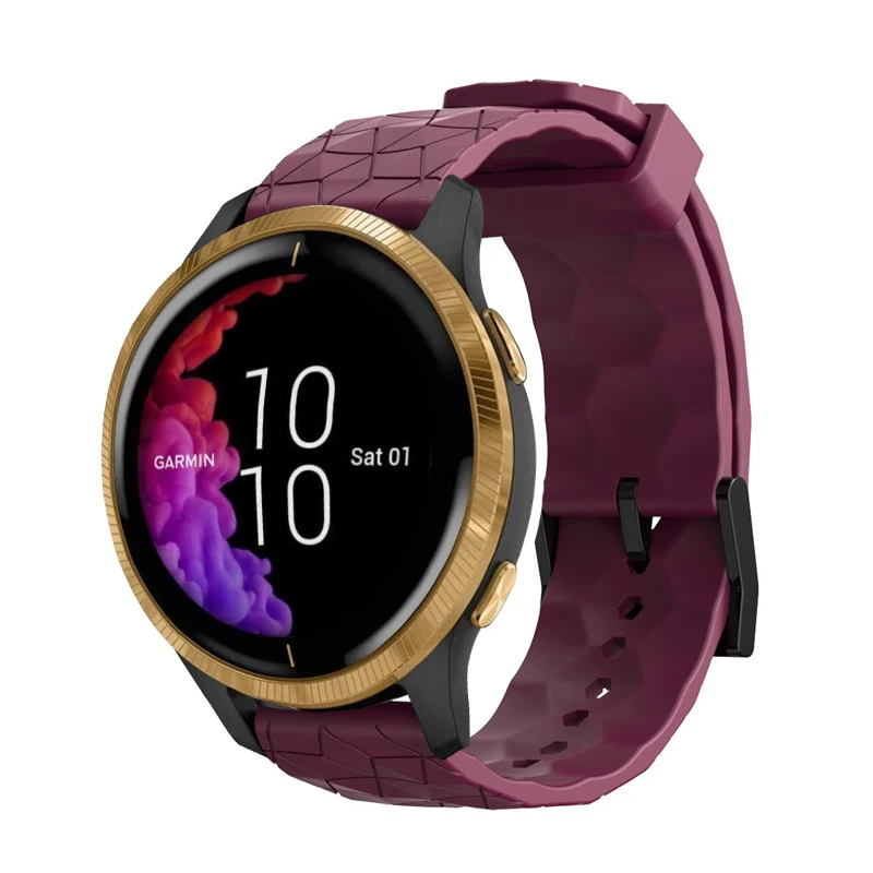 Correa de impresión de 20mm y 22mm para reloj Garmin Vivoactive 3 4, Venu 2 2s SQ Forerunner 645, pulsera de silicona para reloj inteligente - imagen 2
