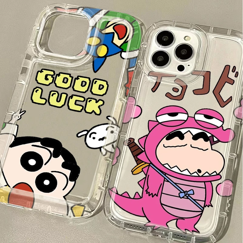 Funda de animación C-Crayon S-ShinChan para Samsung Galaxy A05 A05S A53 A34 A24 A14 A13 A23 A33 A73 A32 A52 A52S A72 funda trasera suave - imagen 3