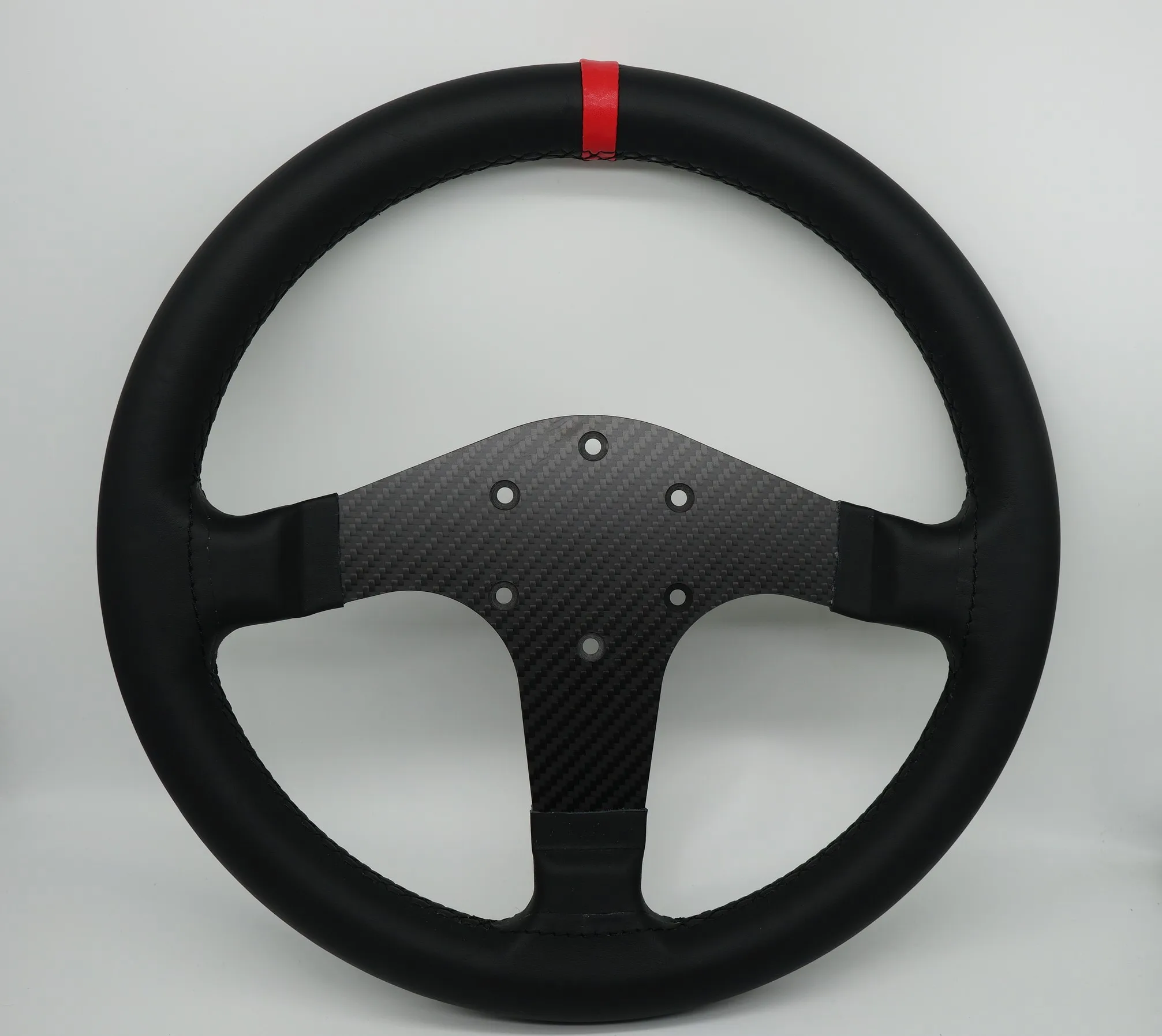 SIMPUSH-Volante de fibra de carbono SIMRACING, 13 pulgadas, 33cm, Circular, Rally sim racing