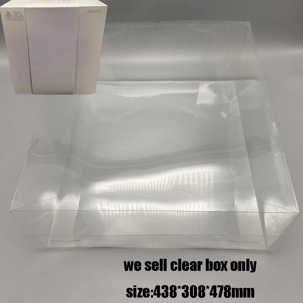 Recién llegado, cubierta protectora transparente de PET para PS5 PRO, caja de almacenamiento de exhibición de edición limitada del 30 aniversario