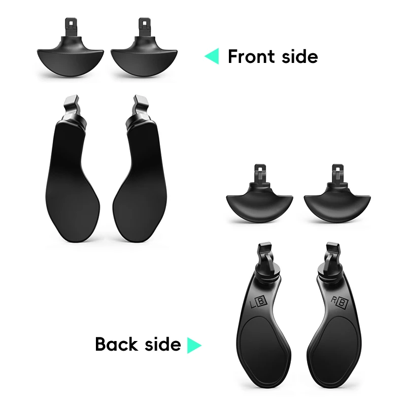 Botones traseros de Metal DATA FROG para controlador PS5 Edge Elite, paletas de Metal para PS5 Edge Elite, piezas de repuesto para Dualsense - imagen 4