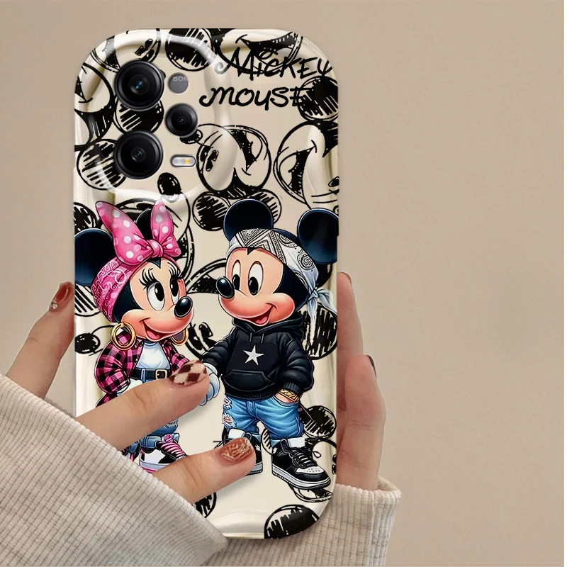 Disney-funda de Mickey y Minnie Mouse para OPPO, carcasa trasera 3D para modelos A3, A98, A94, A93, A92, A79, A78, A76, A60, A58, A57, A55, A38, A17, A16, A15, 4G, 5G - imagen 5