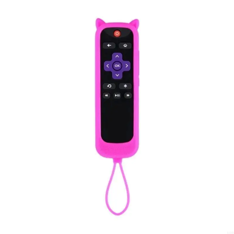 Manura protectora silicona oscura para control remoto Roku2 Express Sheading Sticks y3nd - imagen 4