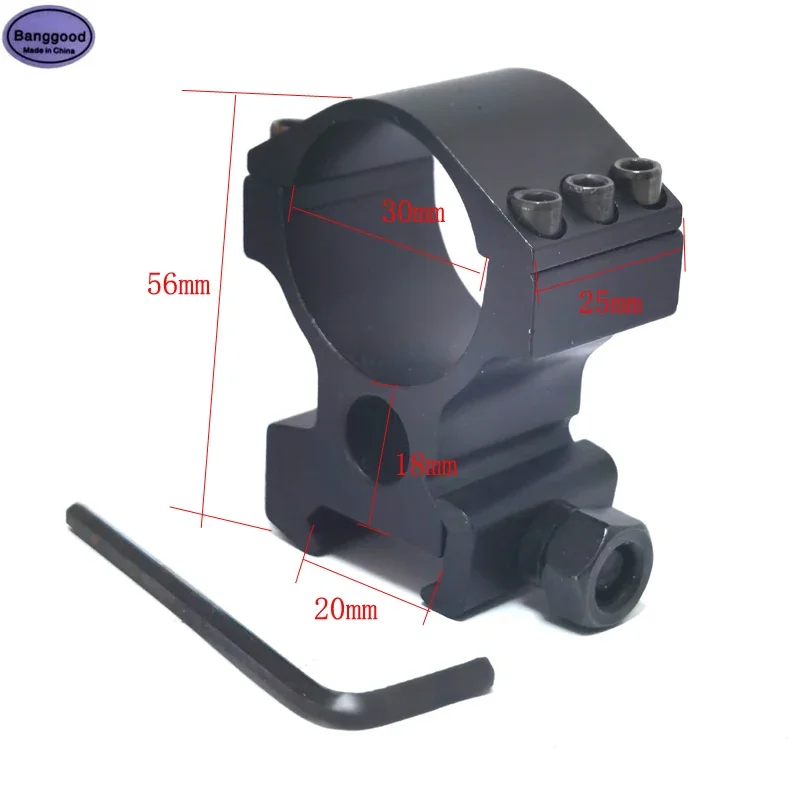 Anillos de mira de tubo táctico para Rifle, montaje de mira telescópica, riel Picatinny Weaver de 20mm, accesorios de Caza extremos, 30mm