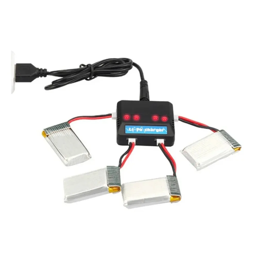 Batería Lipo de 3,7 V y 300mAh U816 F180 E55 FQ777 H107 X11C FY530 baterías de Dron de avión con control remoto cargador de batería UAV - imagen 4