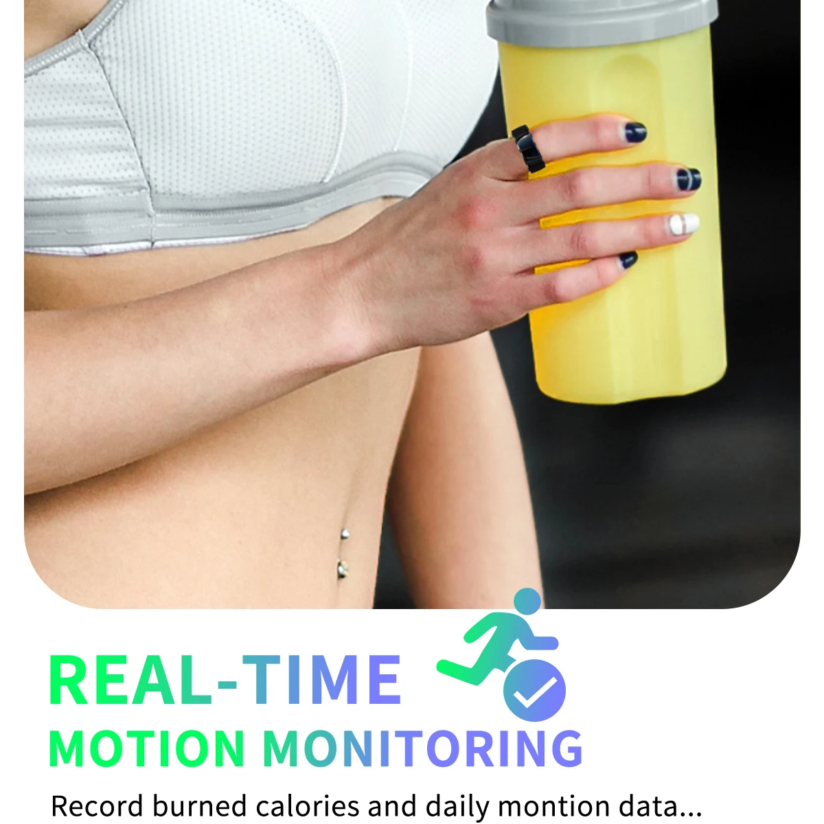 Anillo inteligente para hombre y mujer, frecuencia cardíaca, presión arterial, oxígeno, prueba de sueño, conteo de pasos de acero inoxidable, anillos de dedo multideportivos, regalos - imagen 5