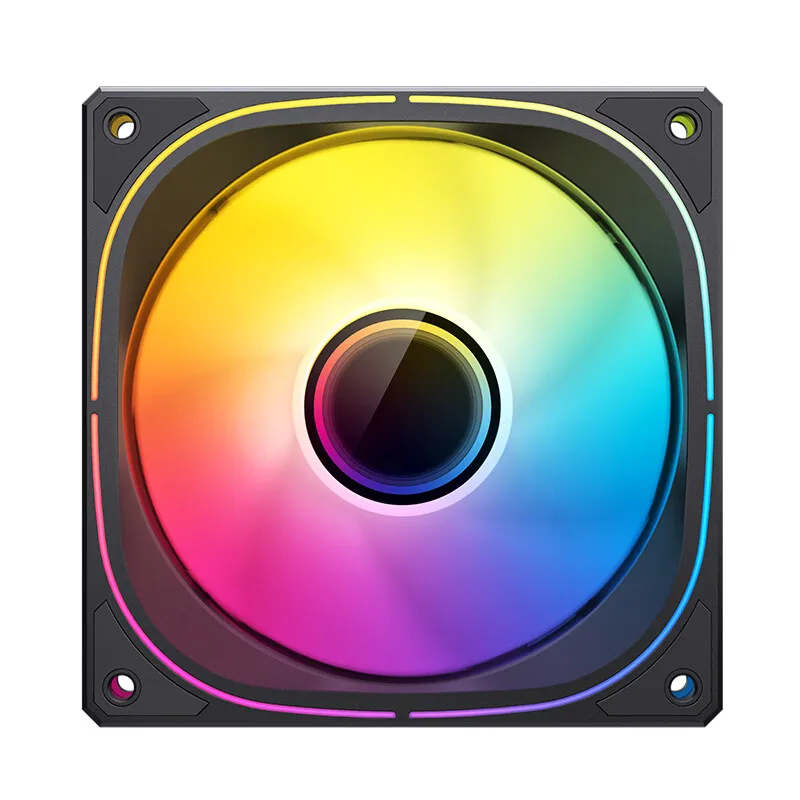 Jonsbo-ventilador de refrigeración de CPU FR-505B, dispositivo de ventilación de 120mm, 5V, 3 pines, ARGB, adelante/atrás, carcasa de PC, PWM, FR-505 - imagen 5