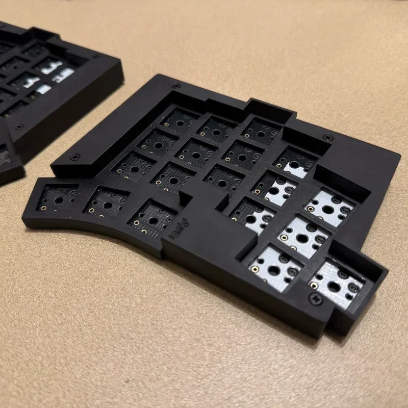 TOTEM-Teclado de perfil bajo dividido, 38 teclas, con cable, impresión 3D, resina/Pla VAIL, intercambiable en caliente personalizado, teclados ergonómicos para juegos, PC y jugadores - imagen 4