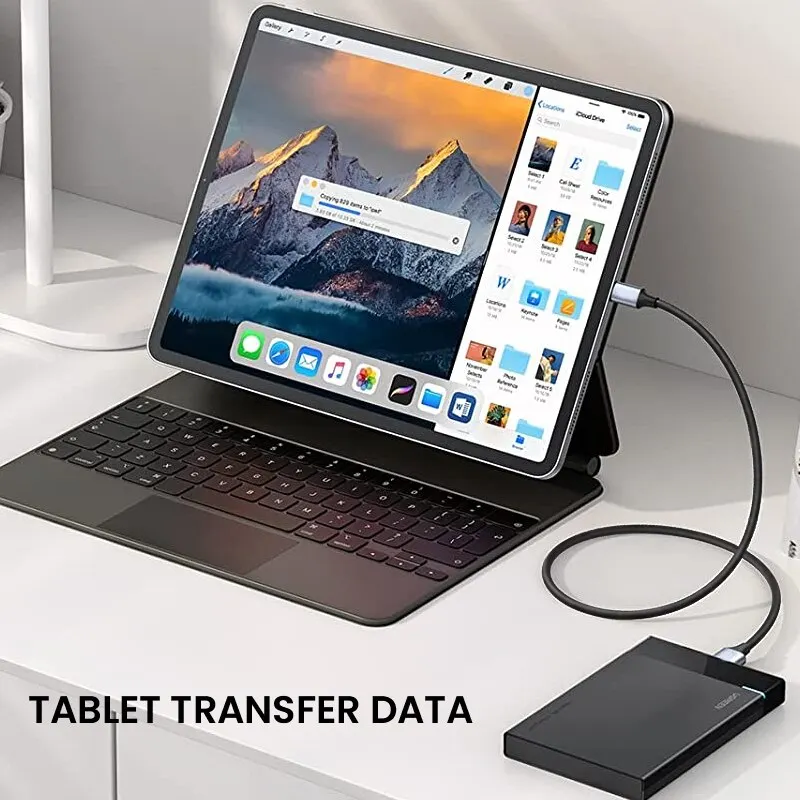 Cable USB C a Micro B Cables de Disco Duro Trenzado USB 3,0 Tipo C Macho a Micro B Cable Macho para MacBook Toshiba Canvio - imagen 5