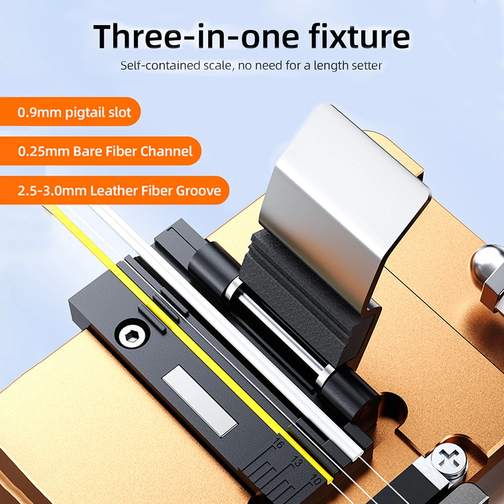 ZoeRax-cuchilla de fibra óptica, empalmador de fusión de fibra óptica ligera, cuchillo de corte, cortador de fibra de alta precisión - imagen 4