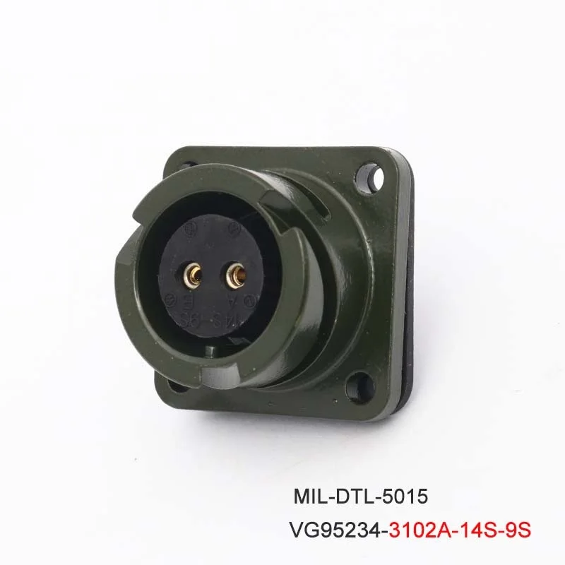 14S-9S 14S-9P Conector de servomotor de enchufe de aviación MIL-DTL-5015 VG95234 MS3108A MS3106A MS3102A MS5015 MS3100A MS3101A 14-9S 14-9 - imagen 4