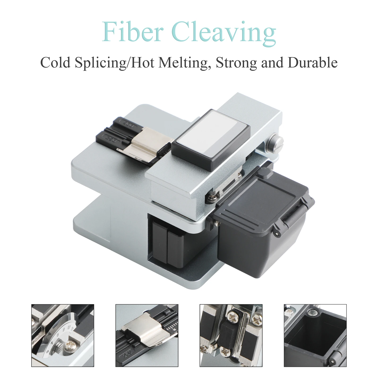 Kit de cuchilla de fibra de alta precisión, hoja de tungsteno 3 en 1 para herramienta de corte de empalme en frío y fusión en caliente de 0,25/0,9mm - imagen 2