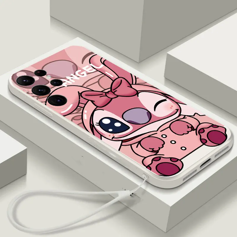 Funda de Tpu de punto de dibujos animados Angel Girl para Samsung Galaxy S23 S22 S21 Ultra S22 S23 Plus S20 S21 FE, funda de teléfono de Tpu suave con patrón - imagen 3