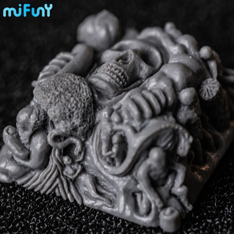 Teclas de calavera hechas a mano para teclado mecánico, accesorios de resina, bricolaje, personalidad original - imagen 5