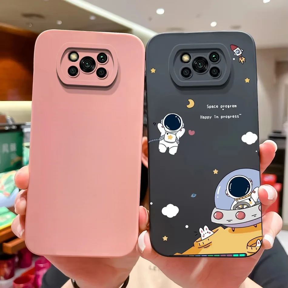 Funda para Poco X3 NFC Pro GT Pilot, cubierta protectora de lente de cámara de silicona líquida suave para Xiaomi Poco X 3 X3Pro X3GT - imagen 3