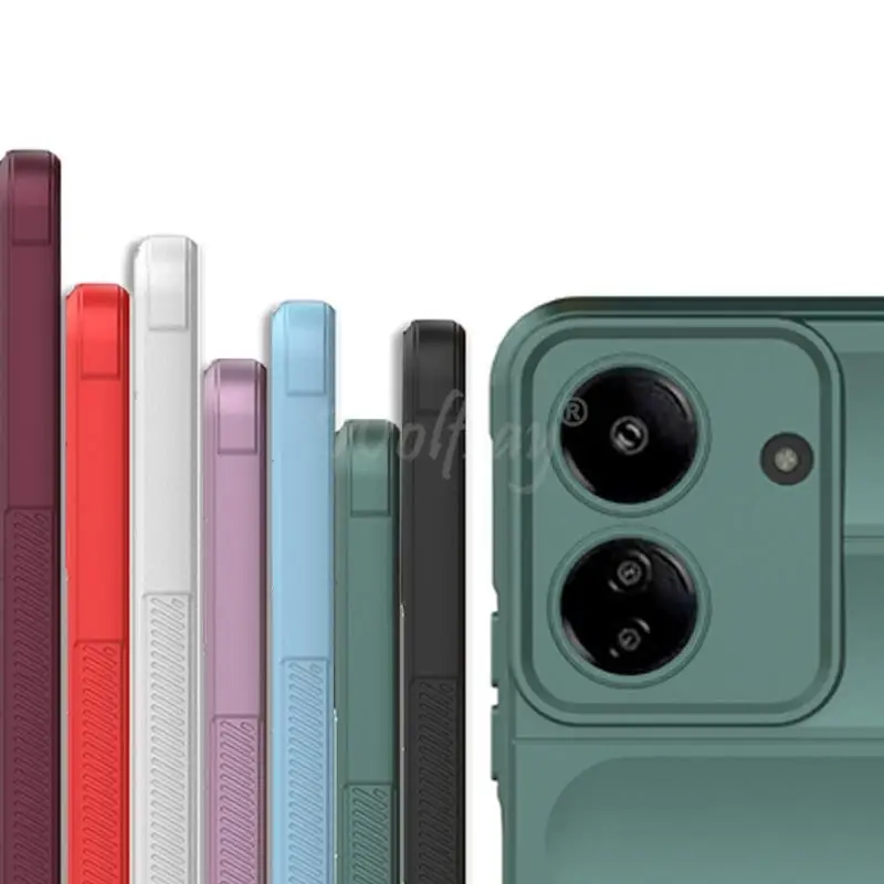 Funda de silicona para Xiaomi POCO C65, cubierta a prueba de golpes, goma anticaída, Protector de teléfono