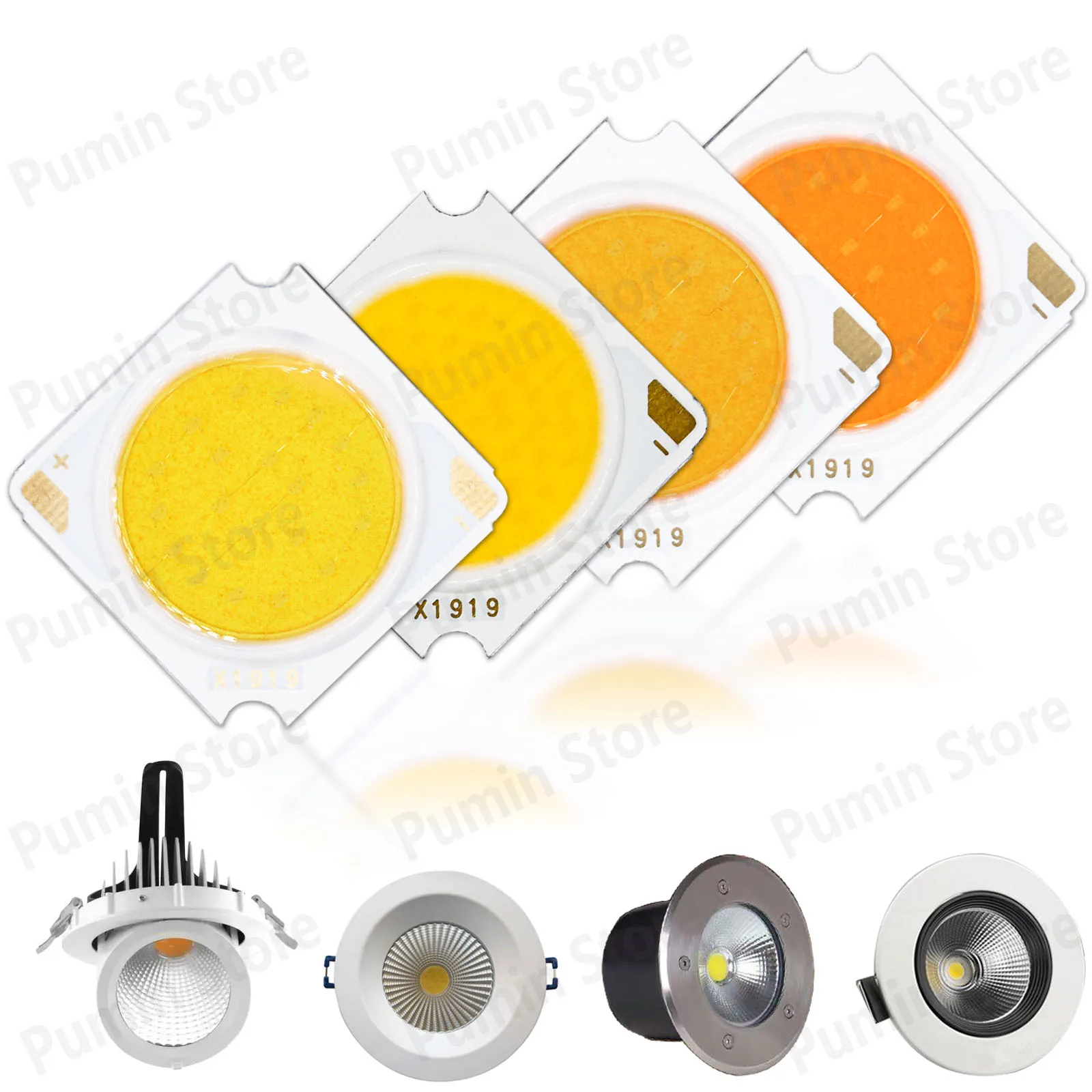 10 Uds 1919 cuenta LED de alta potencia 30V 50W 40W 30W 20W 10W luz cálida 3000K 4000K 5000K 6000K diodo de Chip LED para foco de bombilla LED - imagen 5