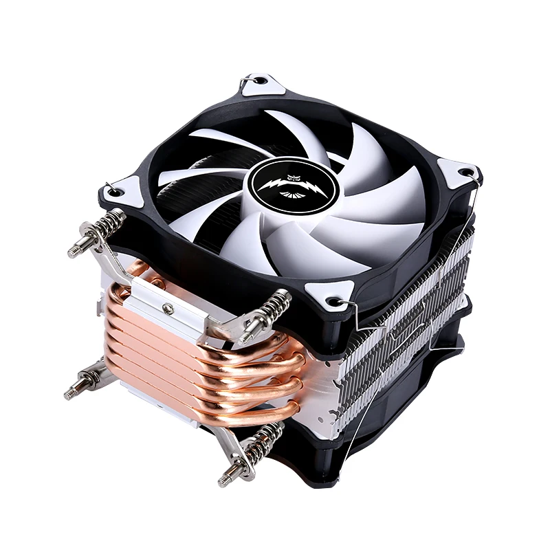 QiuzAim-disipador de calor para procesador X79 X99 refrigerado por aire, piezas de PC, enfriador de cpu, 6 tubos de calor, ventilador de 120mm, silencioso, 4 pines/PWM, instalación LGA2011 2066 2099 - imagen 2