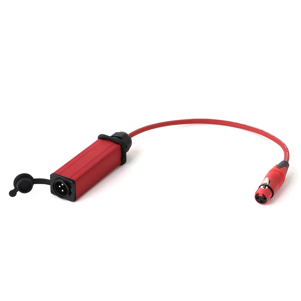 1 Cable XLR de 3 pines de 0,3 M-15M, conector hembra XLR de 3 pines a Cable de Audio adaptador de enchufes de montaje en Panel macho XLR impermeable - imagen 4