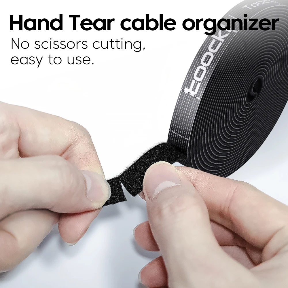 Toocki-organizador de cables, gestión de cables, Organizador en forma de lágrima, bridas enrolladoras, accesorios para teléfono, organizador de cables y Cables - imagen 2
