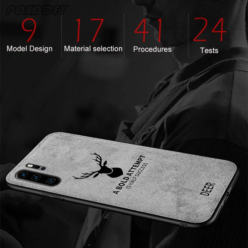 Funda Huawei Honor con logotipo ciervo retro y cordón colgante - imagen 5
