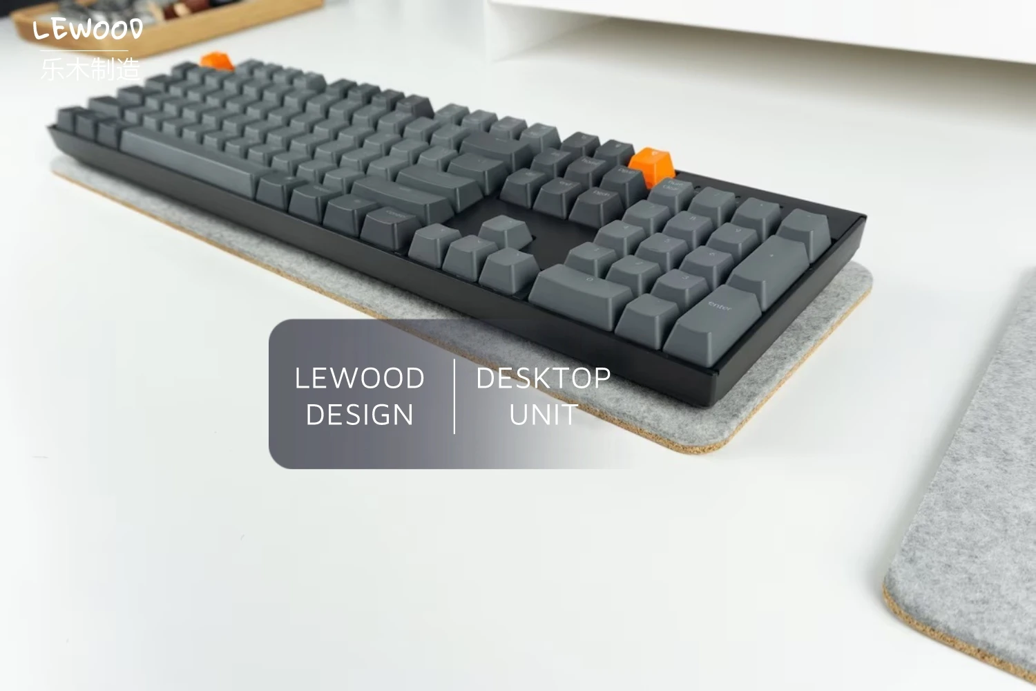 ECHOME-alfombrilla para teclado HIFI de fieltro de corcho, alfombrilla de escritorio, teclado mecánico personalizado, optimiza el efecto de sonido, Compatible con 60% 65% - imagen 4