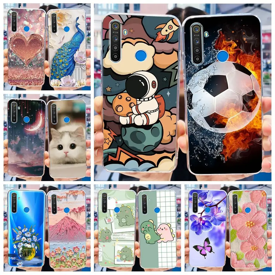 Funda de silicona transparente para teléfono Realme, carcasa bonita pintada a la moda, para Realme, 5 Pro, 5S, 5i, Realme5 Pro, Realme