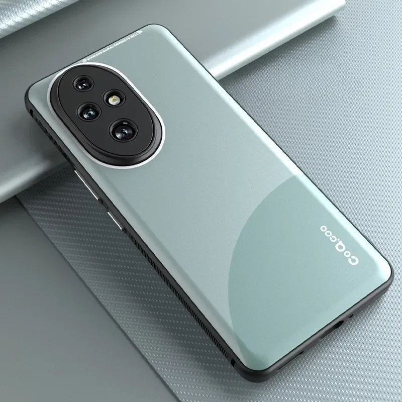 Para Honor 200, 200 Pro funda ELVEV sensación de piel a prueba de caídas marco de TPU suave protección de lente cubierta de teléfono - imagen 3