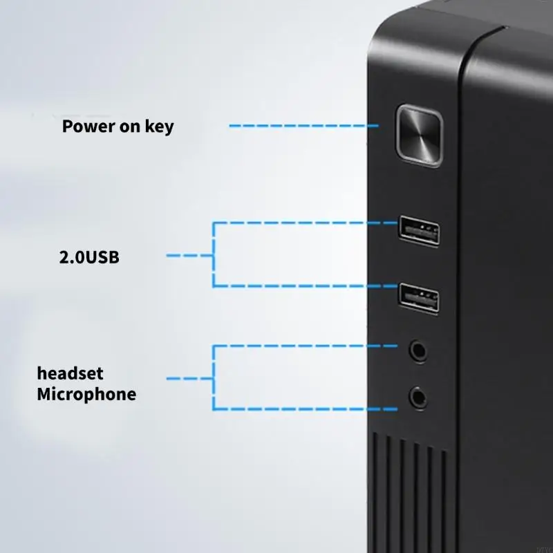 D7YC MX02 Desktop escritorio en miniatura Metal Metal Desventilación ventilación 17x17 17x19 Junta - imagen 3
