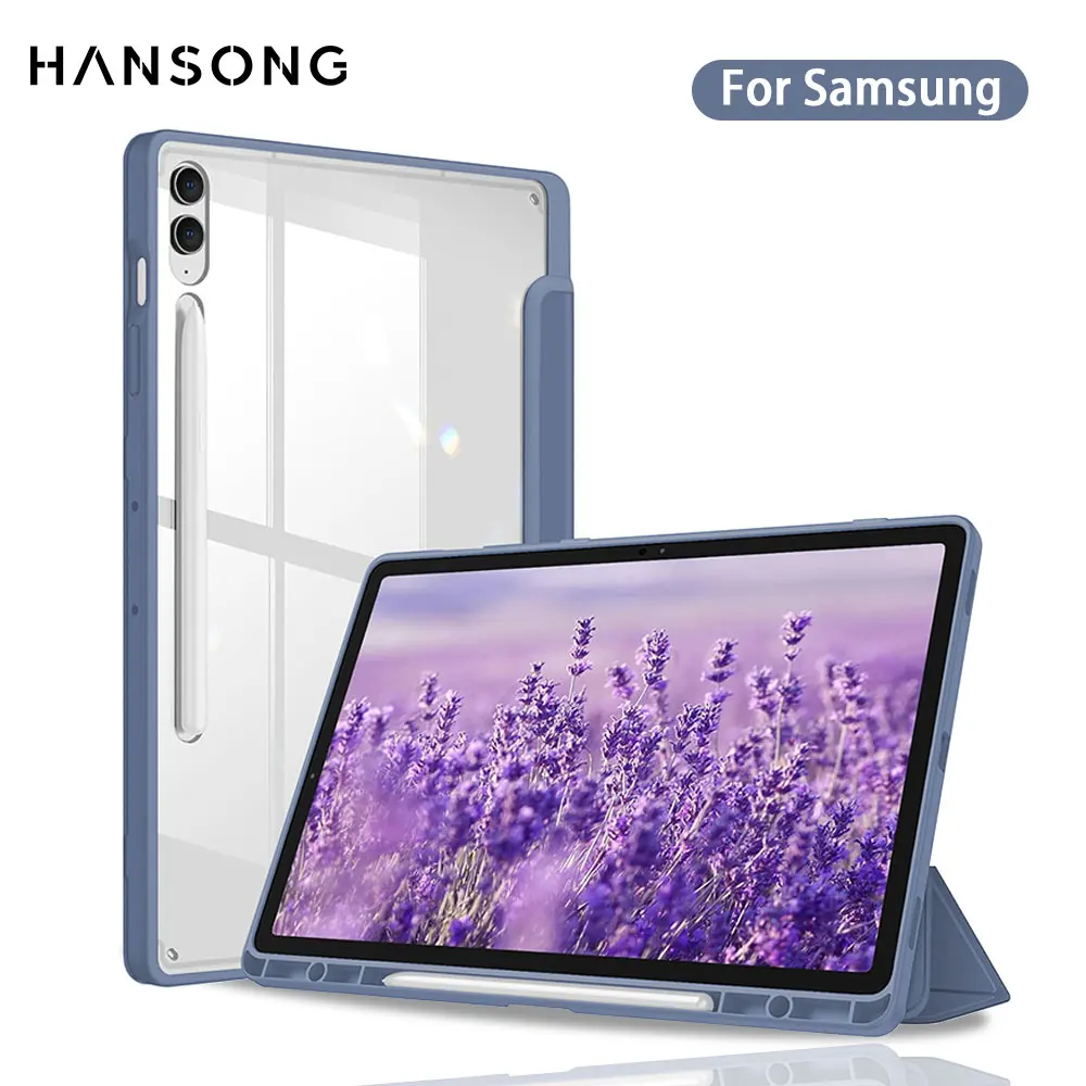 Funda para tableta Samsung Galaxy Tab S7 S8 S9 S6 Lite 10,4 A8 10,5 S7 S8 S9 Plus S7 FE 12,4 funda con portalápices - imagen 2