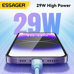 Essager Cable USB-C a Lightning 20W Carga Rápida iPhone