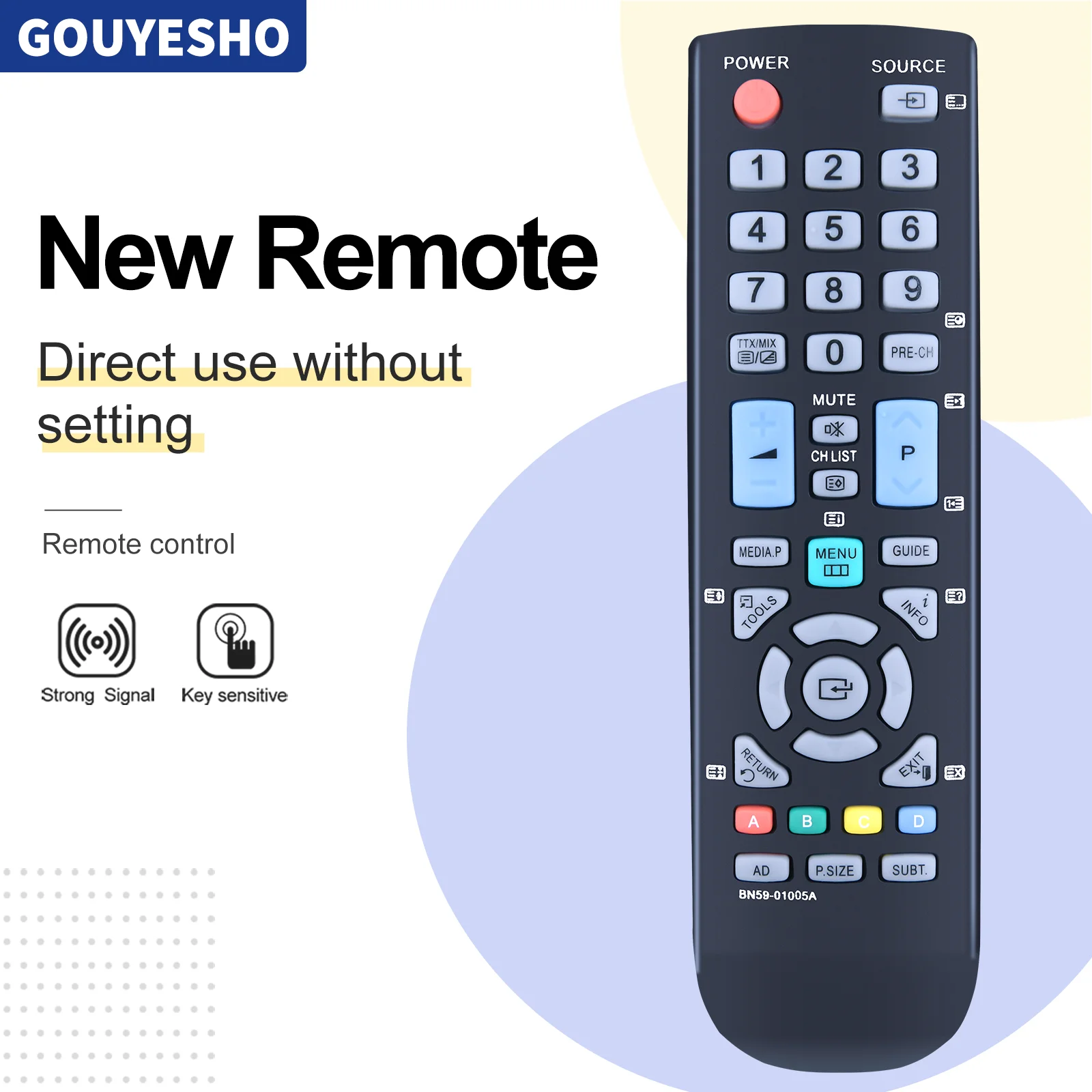 BN59-01005A Control remoto para Samsung TV LE22C350 LE22C350 LE26C350 LE19C350D