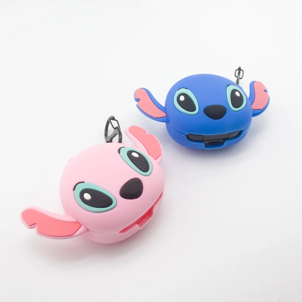 Funda para auriculares de dibujos animados de Disney Stitch para Samsung Galaxy Buds 2/Live/Pro, funda protectora de silicona suave para Samsung con gancho - imagen 2