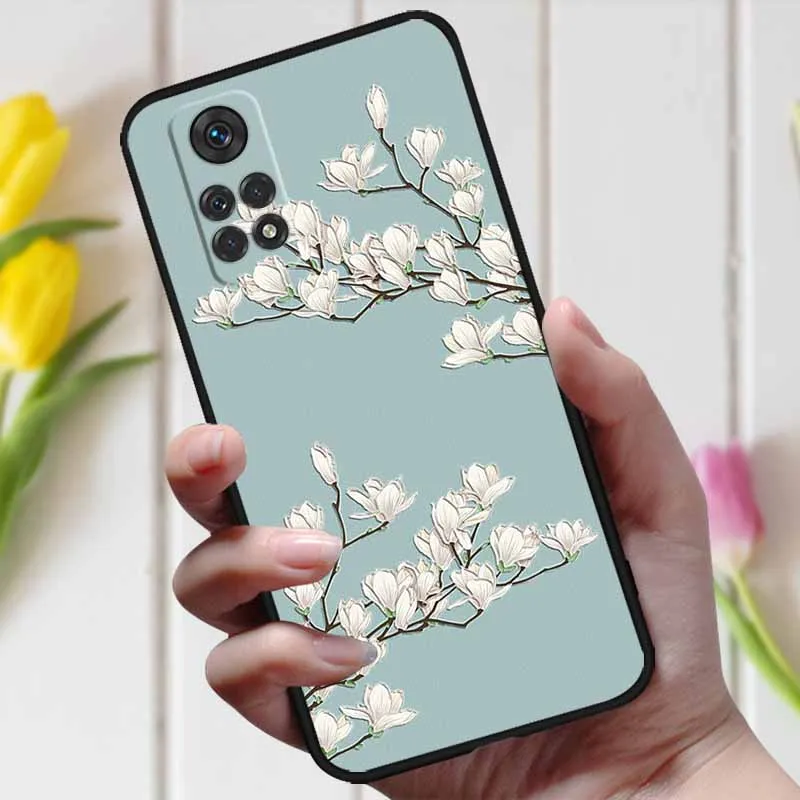 Funda de flores en relieve 3D para Redmi Note 12 Pro 4G, funda de teléfono con relieve lindo para Xiaomi Redmi Note 12 Pro 4G 2023 - imagen 3