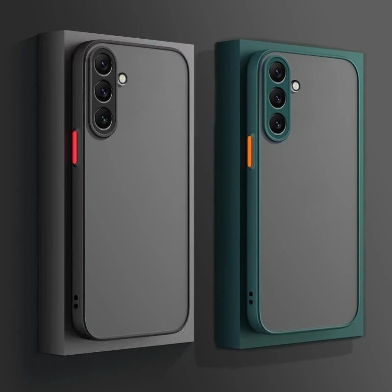 Funda rígida translúcida mate para Samsung Galaxy A16 A06 A26 A36 A56 A54 A55 A34 A35 funda protectora trasera esmerilada de silicona - imagen 2