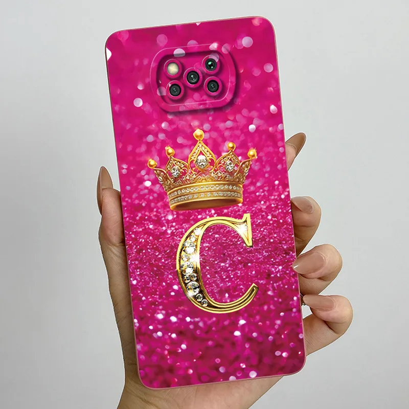 Para Xiaomi Poco X3 Pro / Poco X3 NFC / Poco X3 letra inicial pareja carcasa de teléfono PocoX3 X 3Pro funda protectora de silicona suave - imagen 5