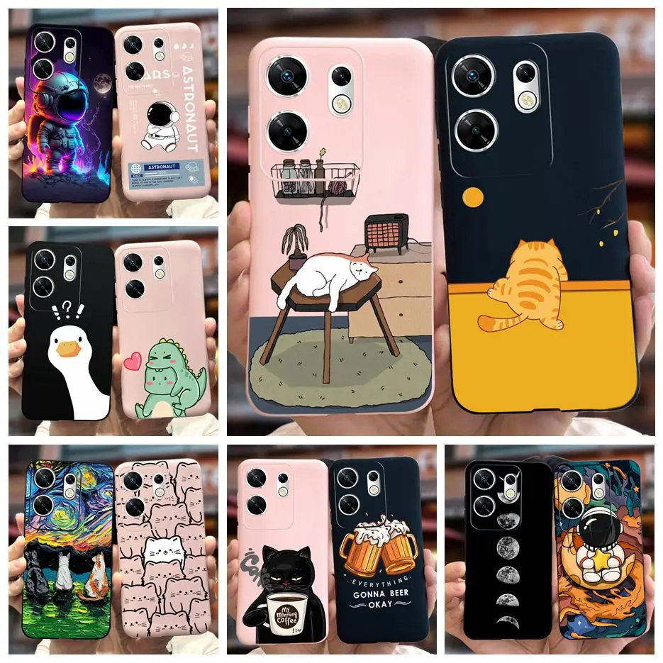 Funda de silicona suave para Infinix Zero 30, carcasa de teléfono 4G X6731B con estilo, pintada en caramelo, parachoques para Infinix Zero 30 Zero30 X6731