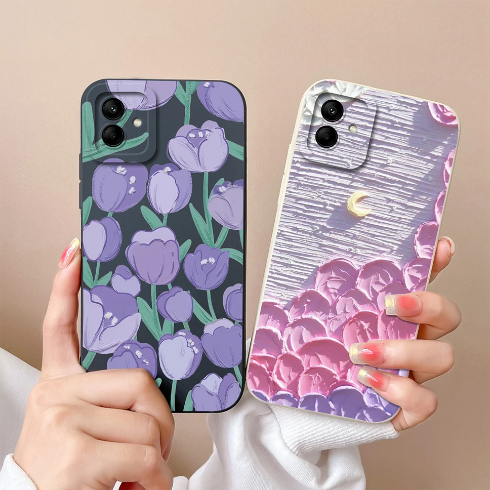 Para Samsung Galaxy A04 A04E M04 Funda blanda para teléfono encantador divertido Panda Funda trasera de silicona líquida para Samsung Galaxy A 04 Funda Capa - imagen 3