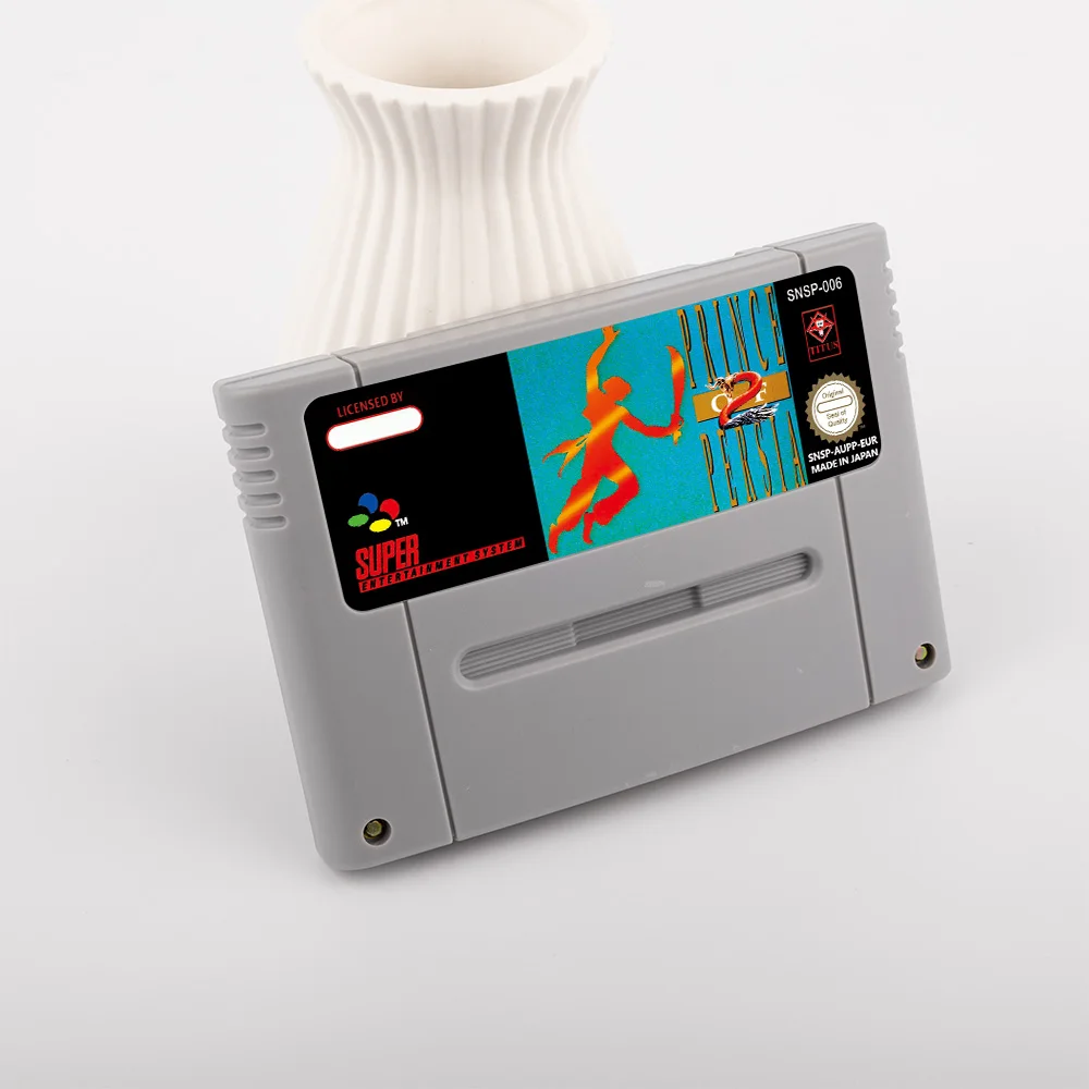 Juego de acción Prince of Persia 2 para tarjeta de juego SNES de 16 bits para consola de videojuegos SNES versión EUR PAL para Nintendo