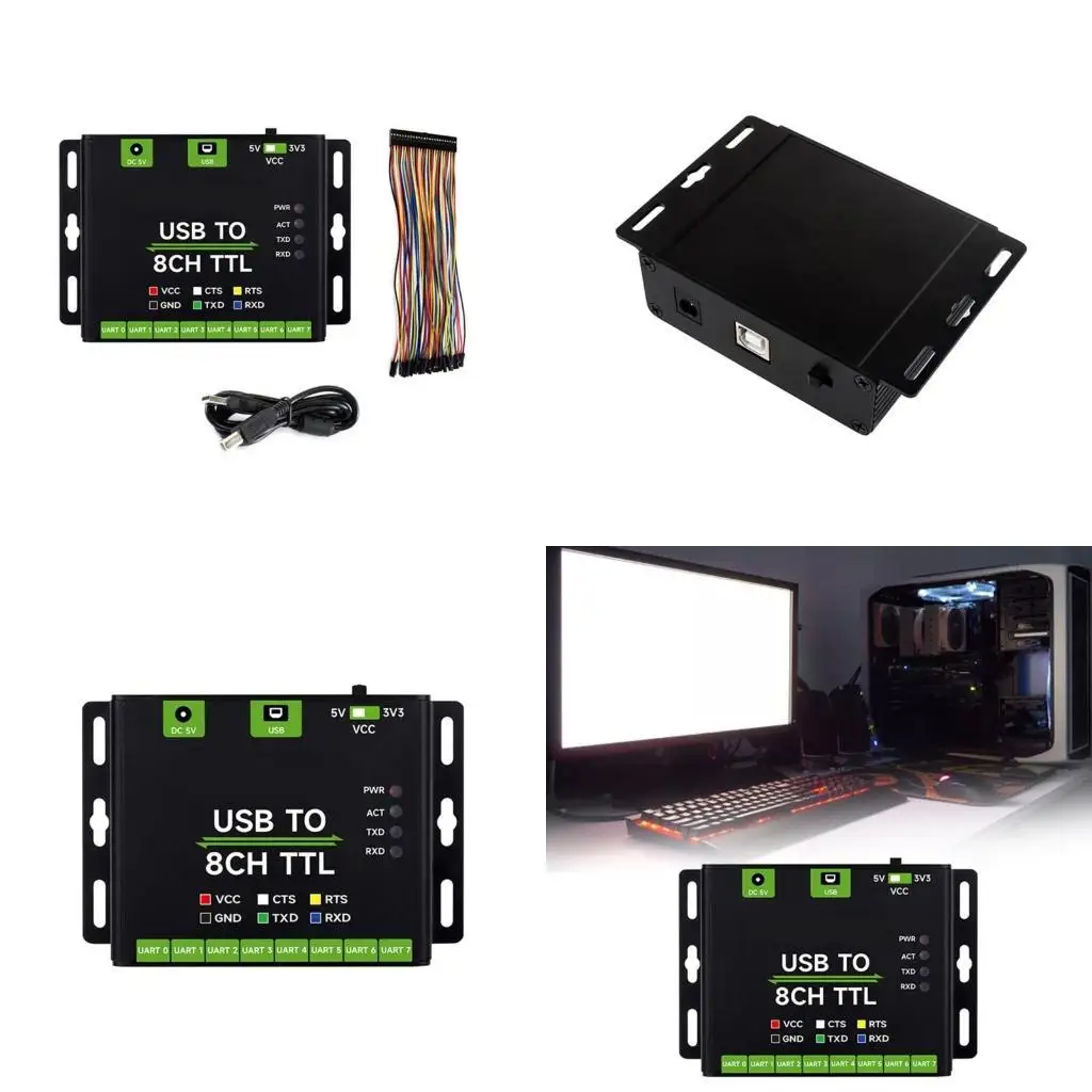 Y1UB Módulo USB a UART 8 canales fácil usar para aplicaciones industriales