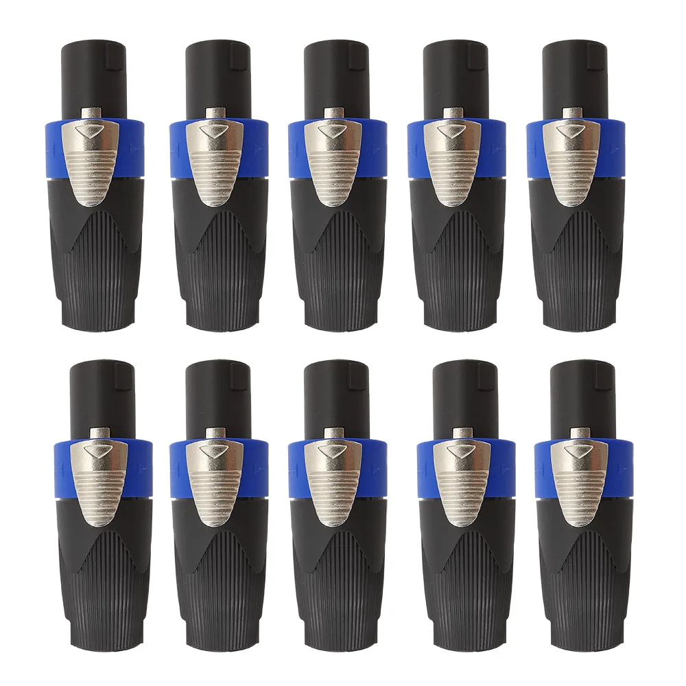 Adaptador de Cable de Audio para altavoz, conector NL4FC de 4 polos, 10 piezas, conector hembra Speakon, accesorios para Neutrik NL4FC