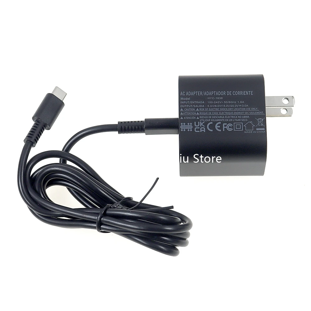 Cargador rápido de 60W CA para interruptor 2, fuente de alimentación tipo C, compatible con modo de TV, cargador de pared para consola, 1 ud. - imagen 5