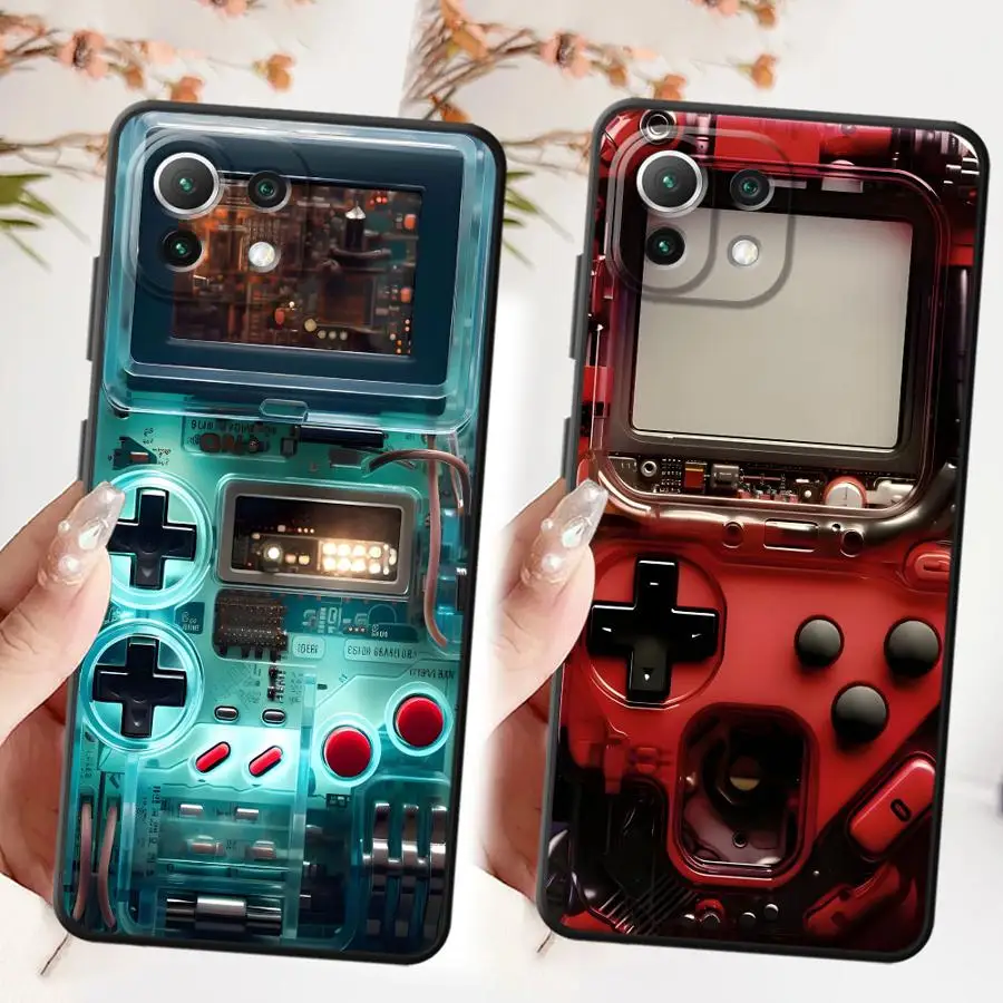 Funda de arte de máquina avanzada para Xiaomi Mi 11 12 13 Lite 10T 11T 12T Pro 13 14 15 Pro 12X funda de teléfono suave negra