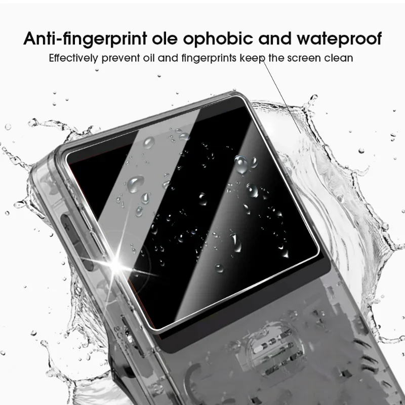 Funda transparente + vidrio para consola de juegos R36S, Kit Protector de pantalla de vidrio templado, funda transparente de silicona suave antiarañazos - imagen 5