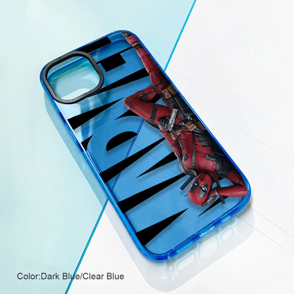 Funda de teléfono fresca de Marvel Deadpool de alta calidad para iPhone 16 15 14 13 PRO MAX 11 12 13 PRO X XS XR 7 8 Plus Mini Y2k funda suave - imagen 4