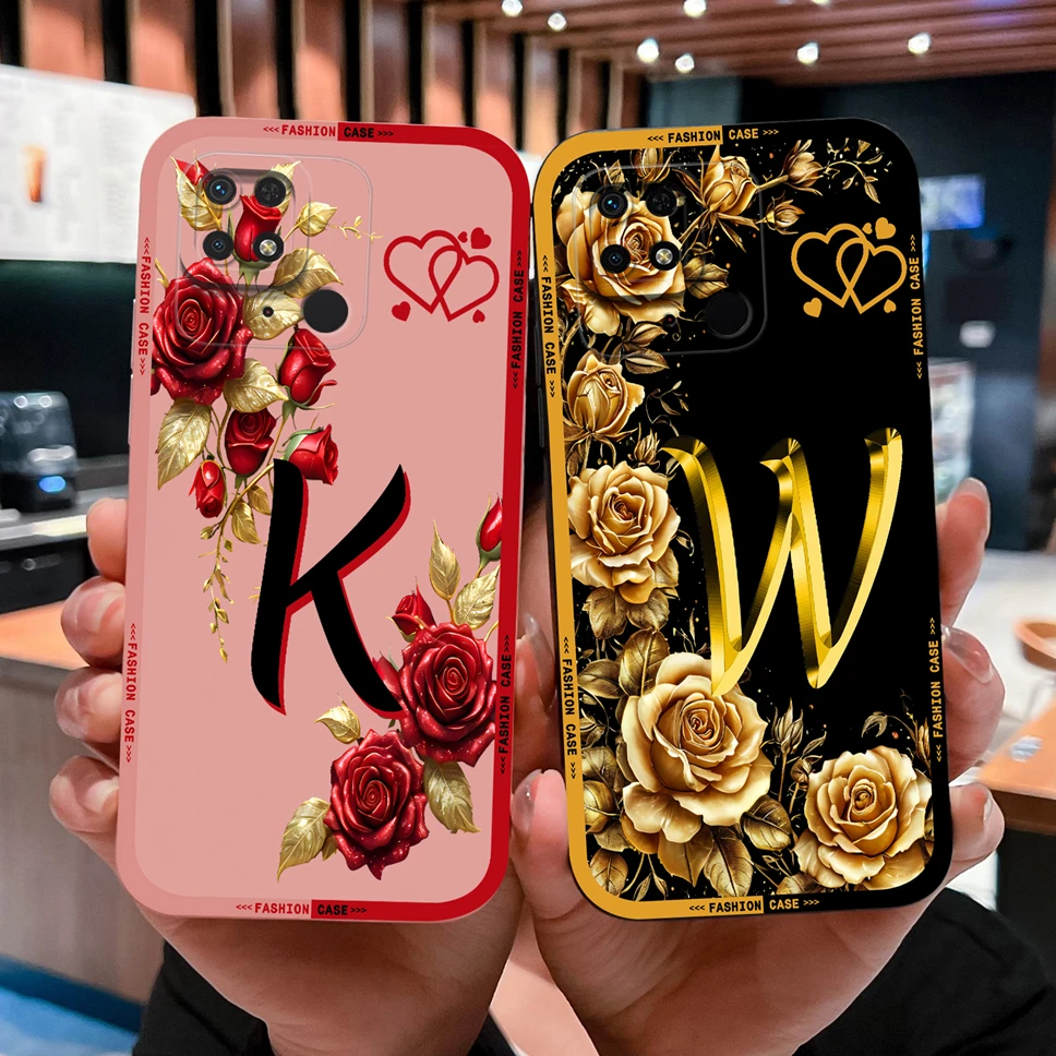 Para Redmi 10C 10X 10A 10 funda de teléfono con letras bonitas funda trasera de silicona líquida suave a prueba de golpes para Redmi10C 10X10 A Shell - imagen 2
